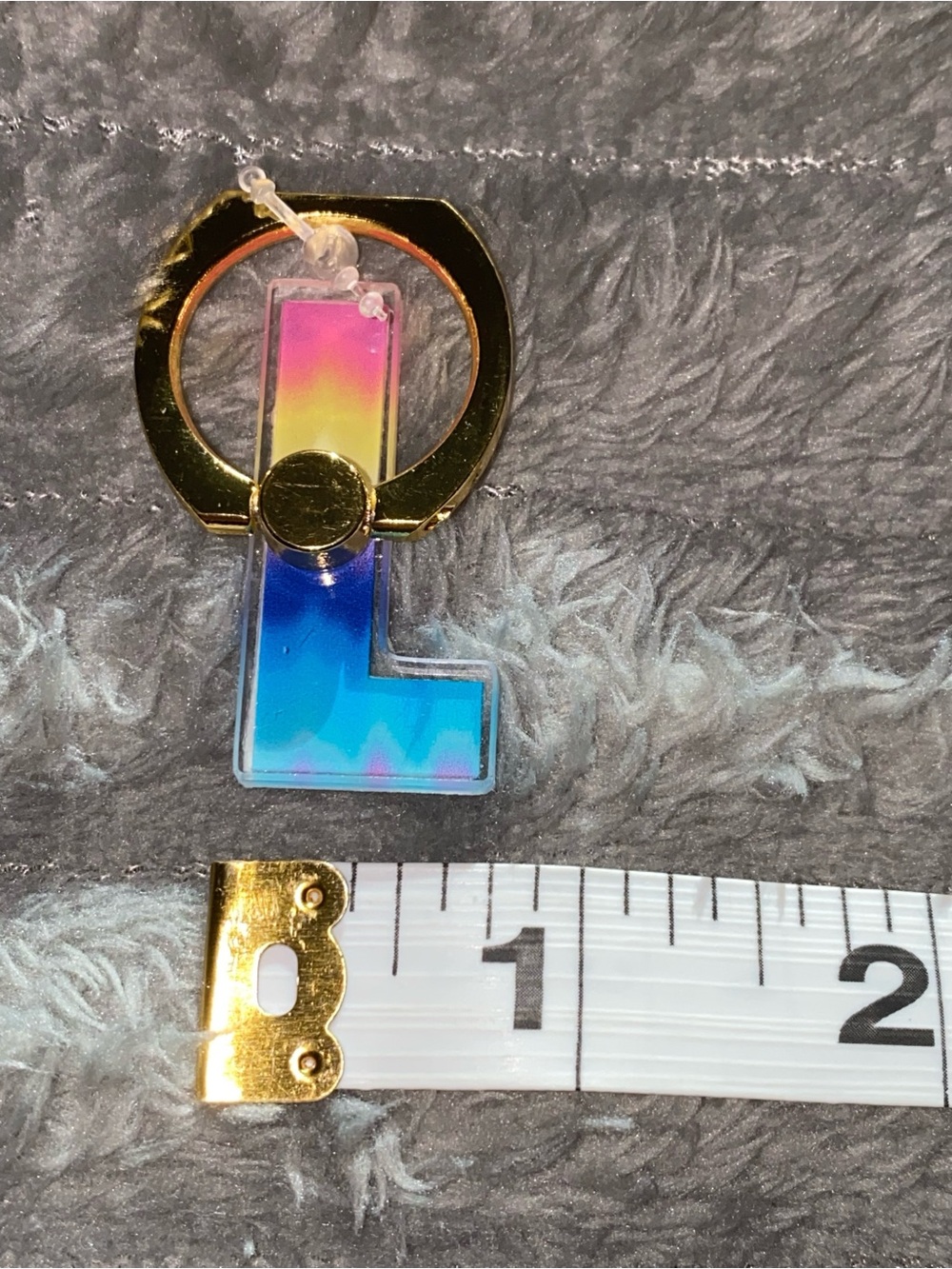 1-Popsocket Multicolor Acrylic Letter (L) - Picture 3 of 5